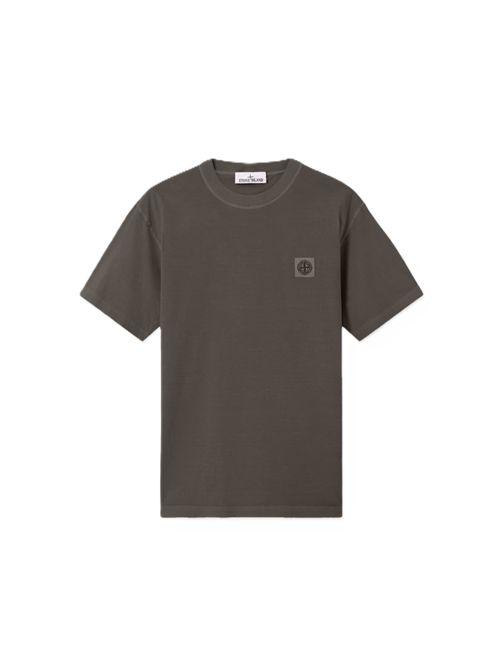 T-shirt a manica corta in jersey di cotone Stone Island | L2S15 2100026 S0057V0065 CHARCOAL